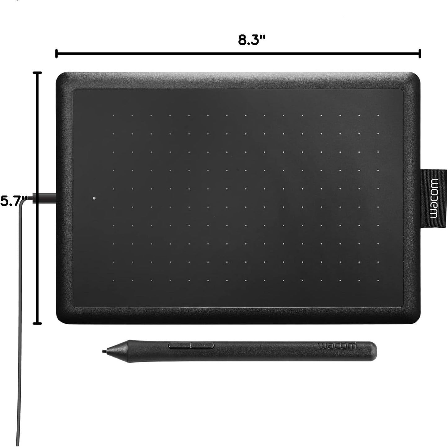 One by Small Graphics Drawing Tablet 8.3 X 5.7 Inches, Portable Versatile for Students and Creators, Ergonomic 2048 Pressure Sensitive Pen Included, Compatible with Chromebook Mac and Windows